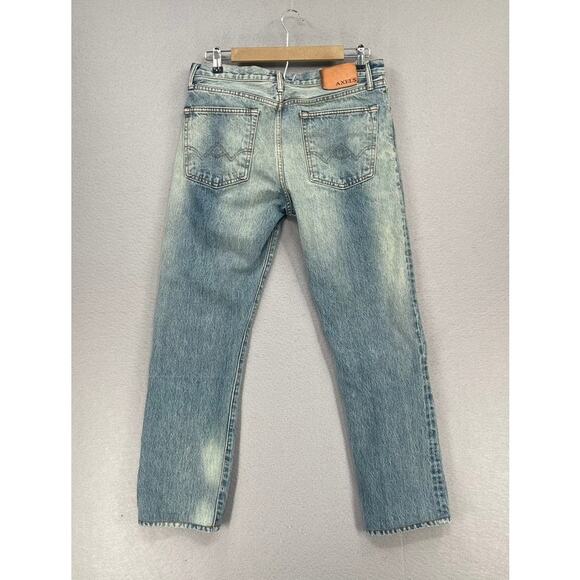 Axels Premium Denim Jeans Mens 33x34 Tag *31x29 Actual Sz Fade Selvedge Vail - Picture 11 of 15